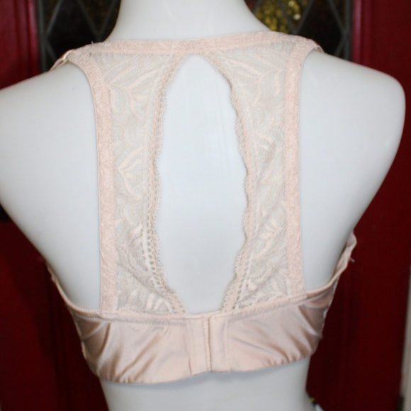 PARAMOUR SEAMLESS PLUNGE CONTOUR LACE BACK BRA - Picture 3 of 16